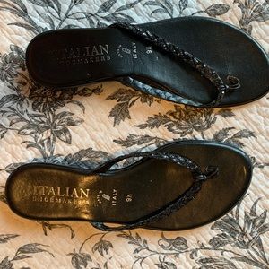Black fancy flip flop